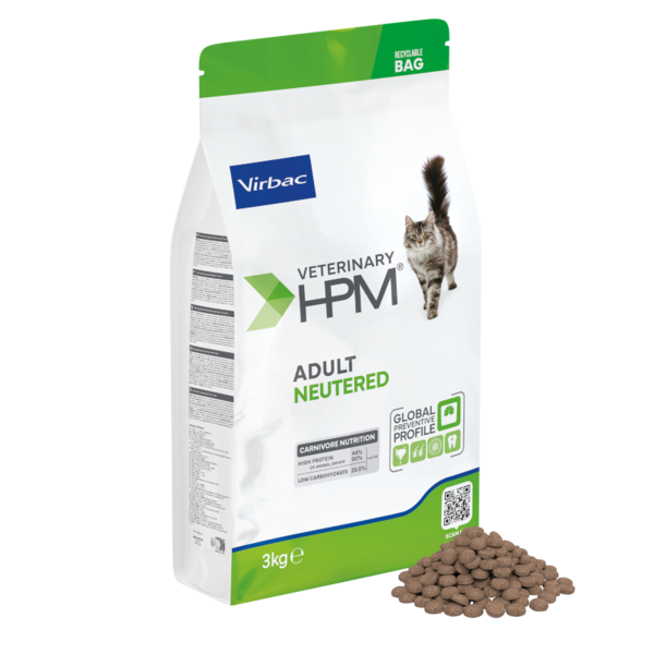 Sac Virbac Veterinary HPM Adult Neutered Cat 3 kg
