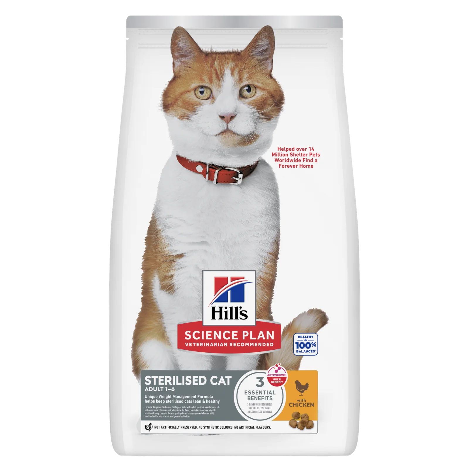 Sac Hill’s Science Plan Sterilised Cat poulet 1,5 kg