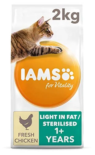 Sac IAMS Vitality Light Sterilised poulet 2 kg